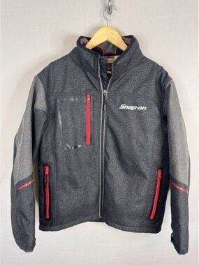 Snap-on Hot Shot Choko Authentics Softshell Jacket Grey Red Mens Small CA30625